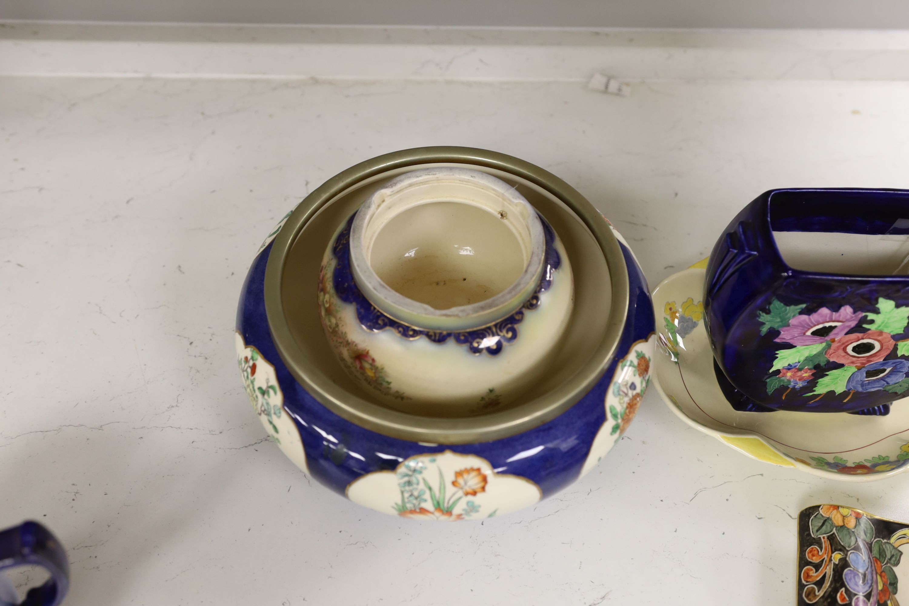 A group of mixed Maling ware, Carlton ware and a Doulton ‘Minden’ dish - D5334